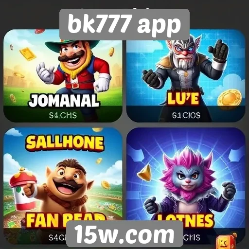 Comparativo de jogos disponíveis no bk777 app